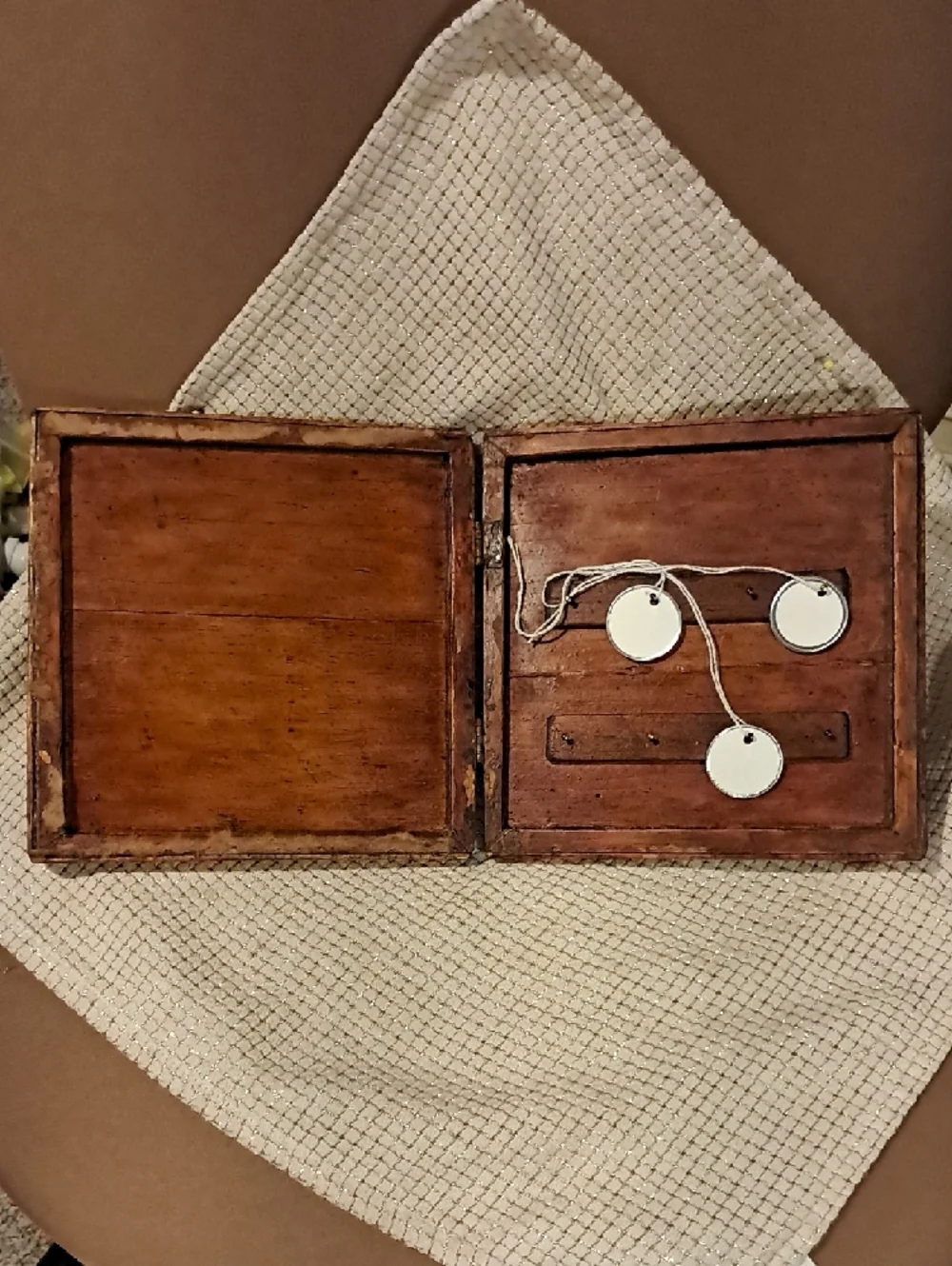 Handcrafted Wooden Key Tag Decorative Box – Sunburst Inlay